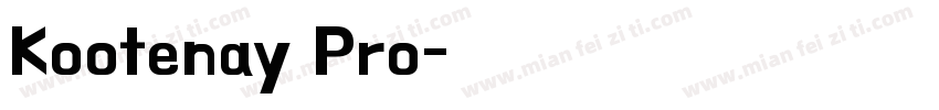 Kootenay Pro字体转换